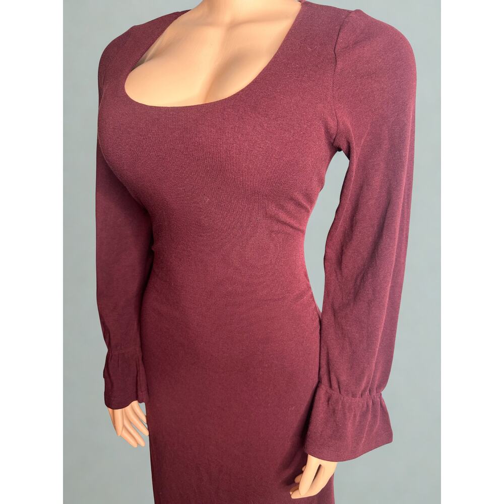 OGL Maxwarm Long sleeve ruby red dress Size L NWT - Picture 4 of 5
